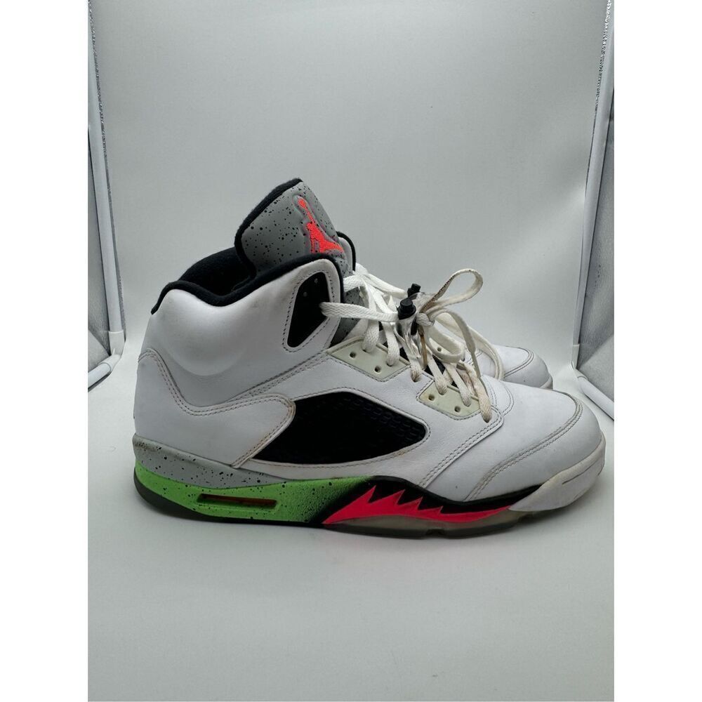 Nike Air Jordan 5 Poison Green size 13 136027-115 OG V Retro Fire‎ Red